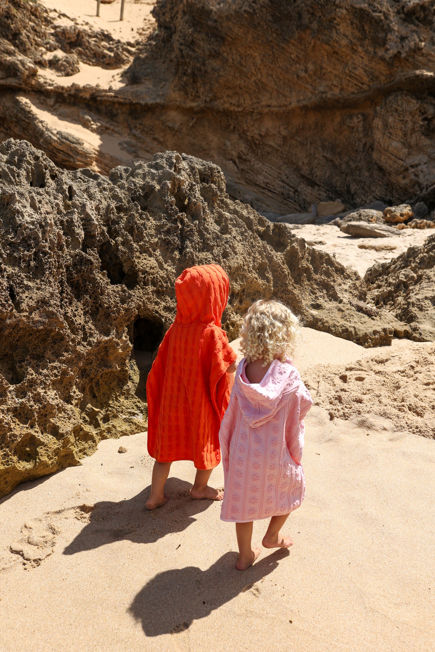 Terry Towelling Poncho - Blossom