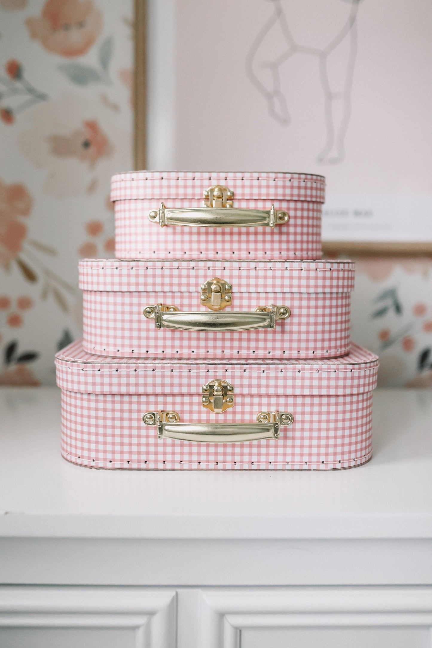 Kids Carry Case Set - Gingham
