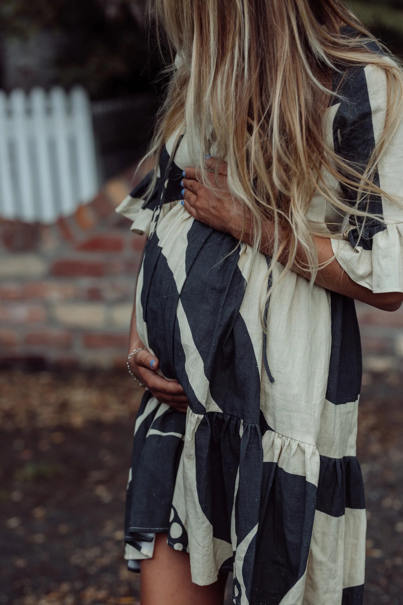 Isla Dress - Black & Cream
