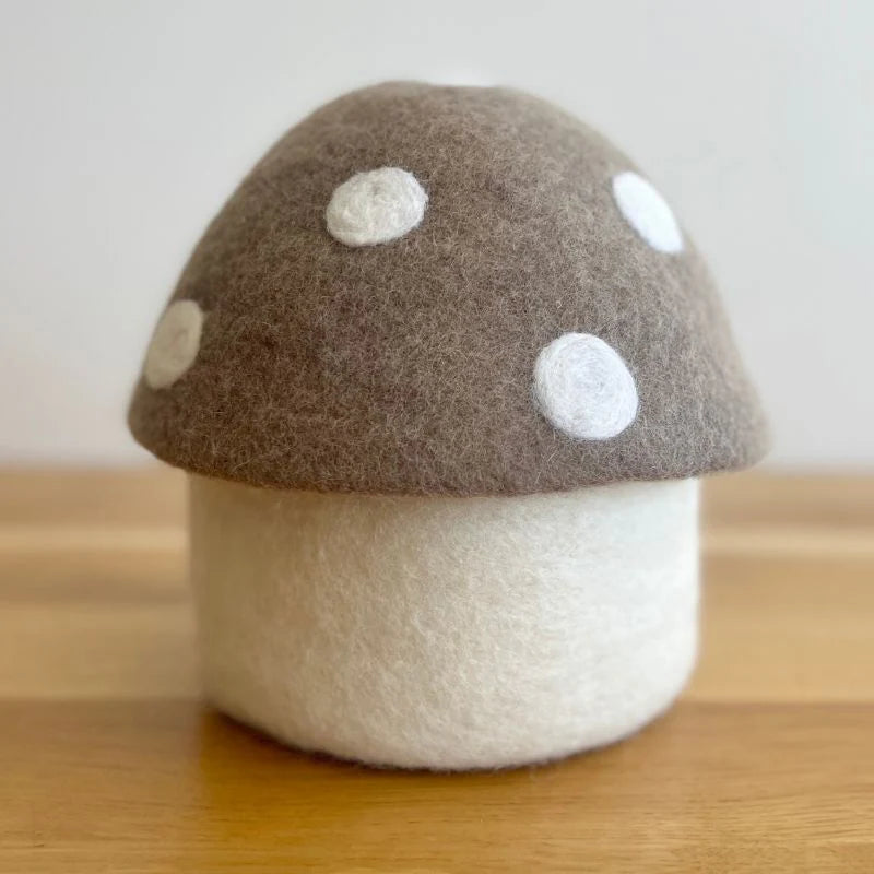Toadstool Trinket Box - Large - Fawn