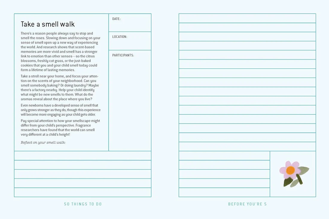 50 Things to do Before You're 5 Journal