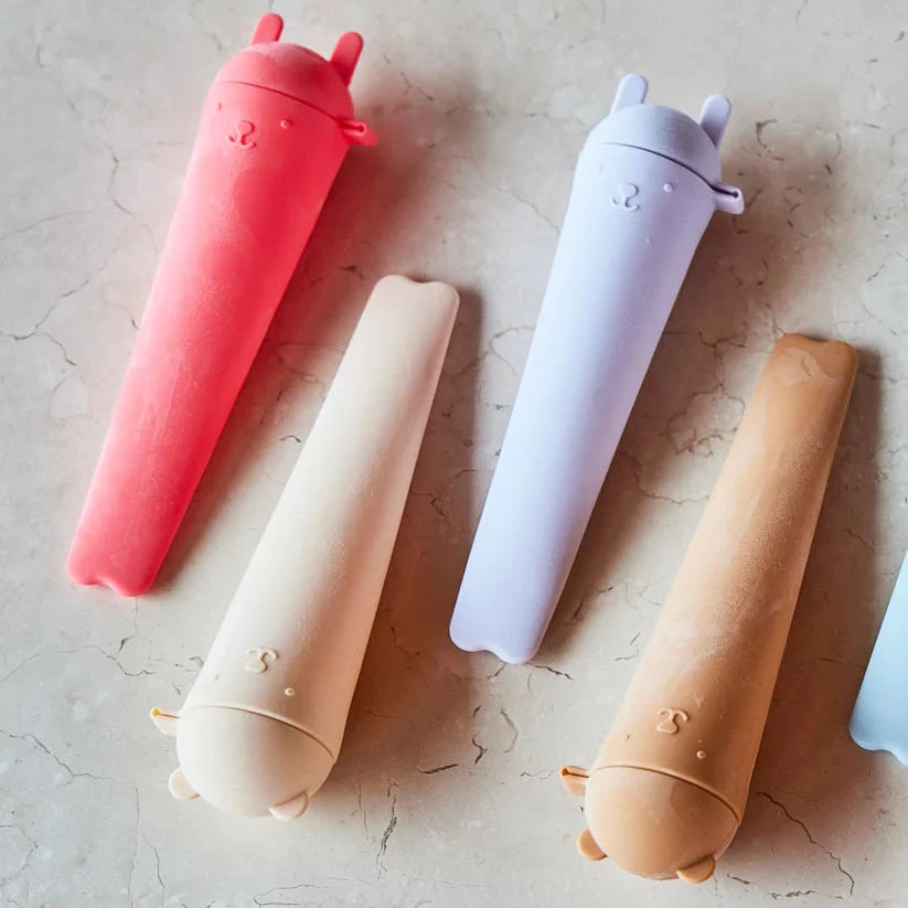 Ninka & Teddy Ice Pops - Set of 4 - Vanilla/Coral