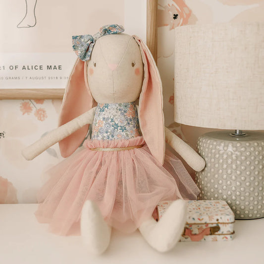 Alimrose Pearl Cuddle Bunny 55cm - Liberty Blue