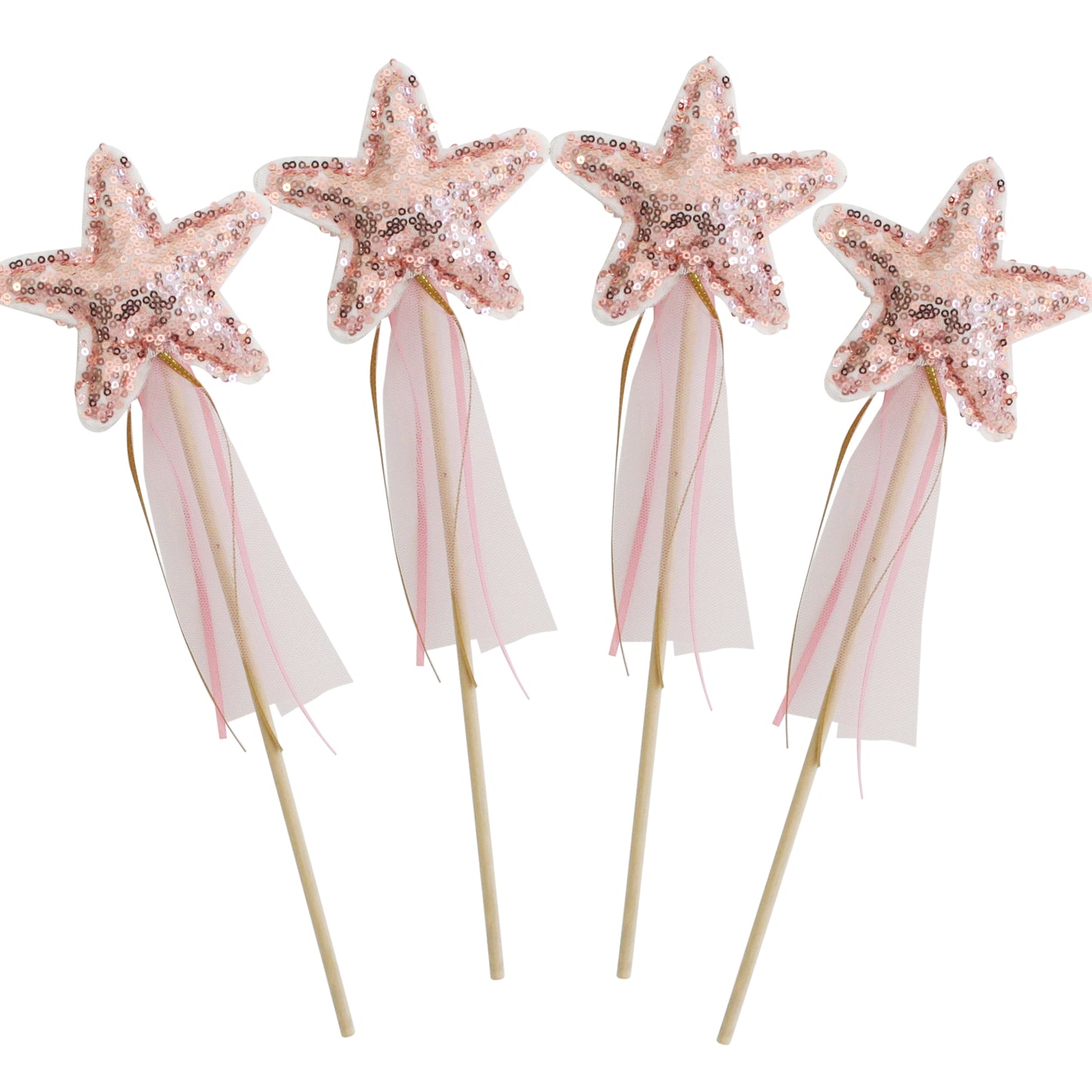 Alimrose Sequin Star Wand - Rose Gold