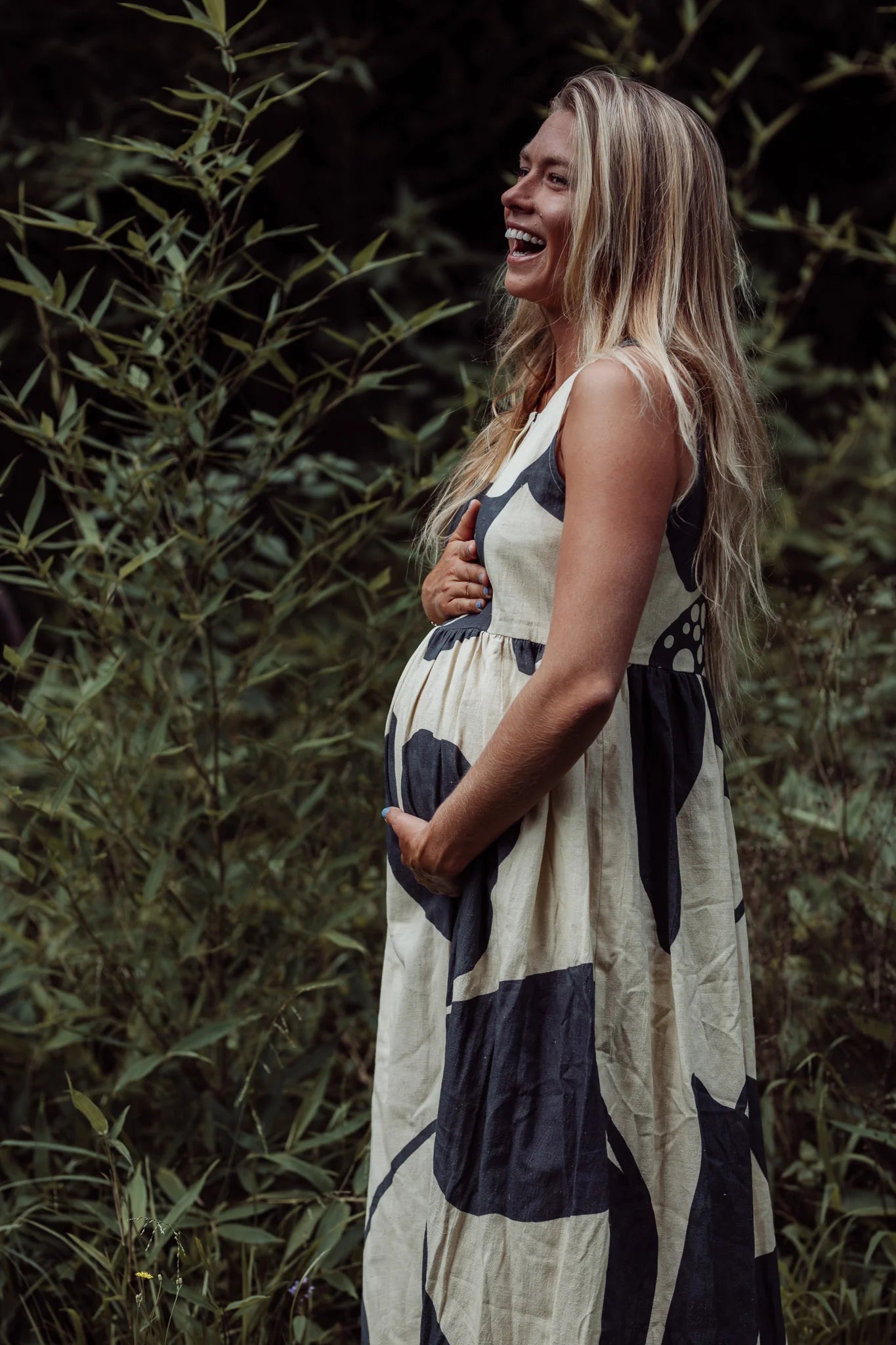 Sienna Dress - Black & Cream