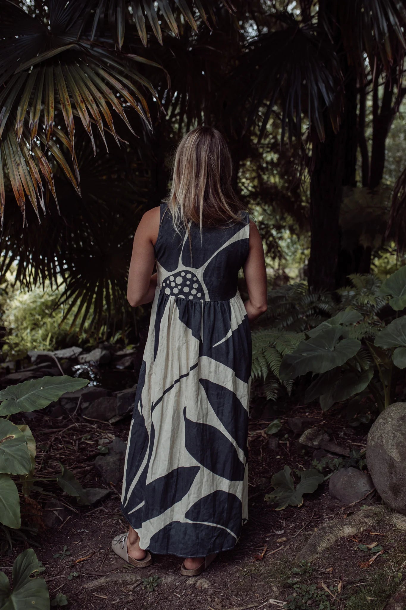 Sienna Dress - Black & Cream