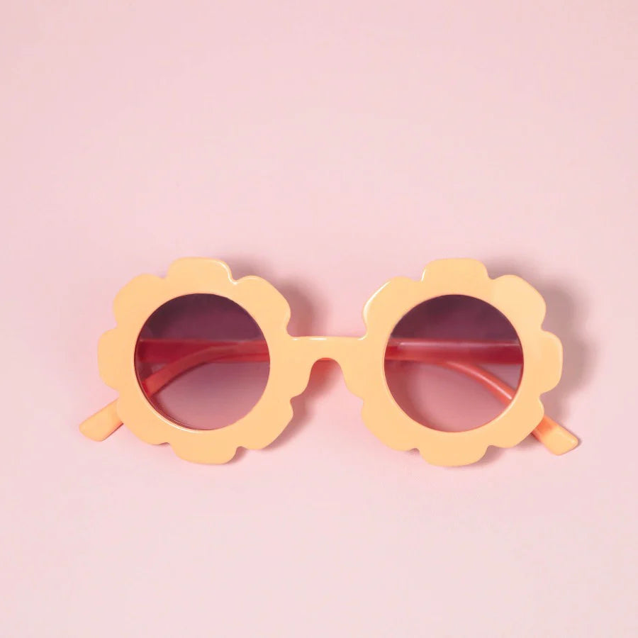 Flower Fun Sunglasses - Summer Peach