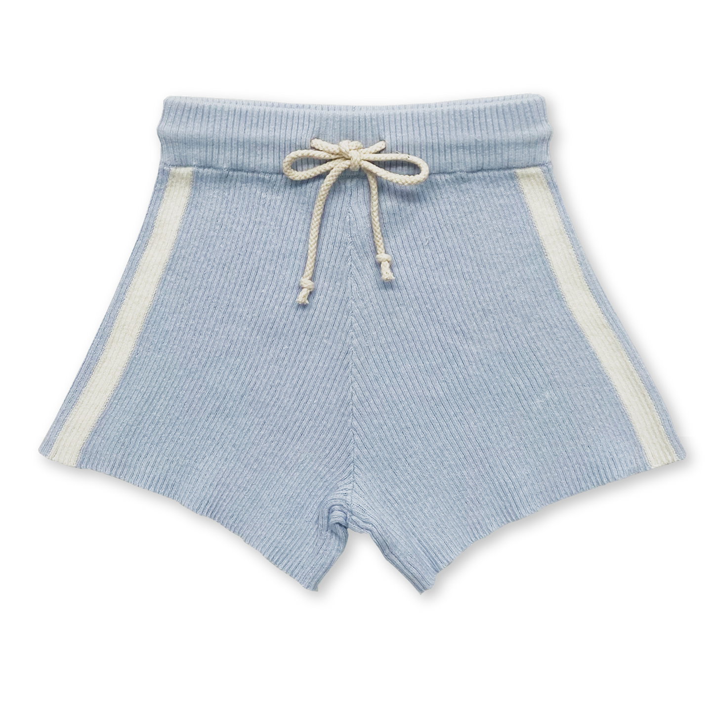 Ribbed Hemp Shorts - Aqua