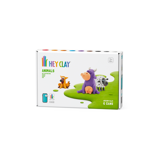 Hey Clay 6 Pack - Animals (Cow, Sheep, Doggie)