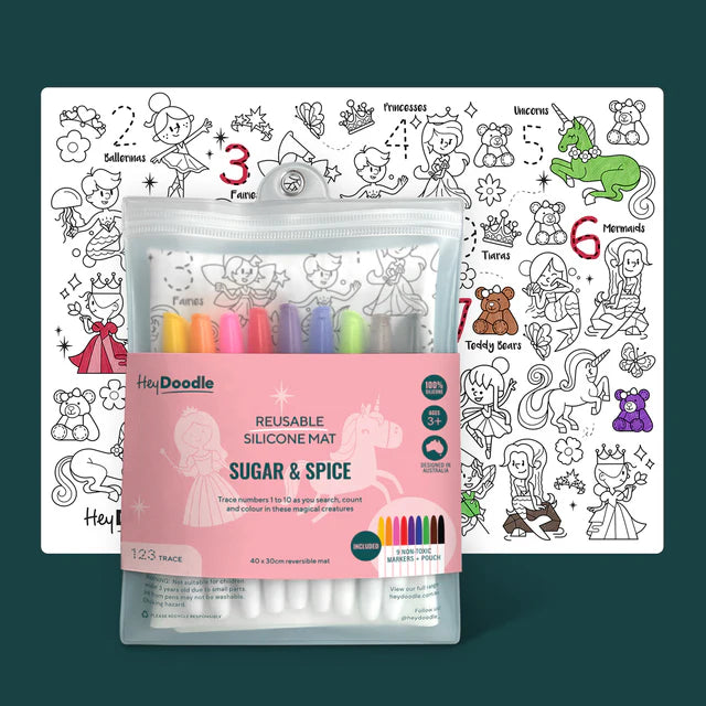 Hey Doodle Sugar & Spice Classic Colouring & Doodle Mat
