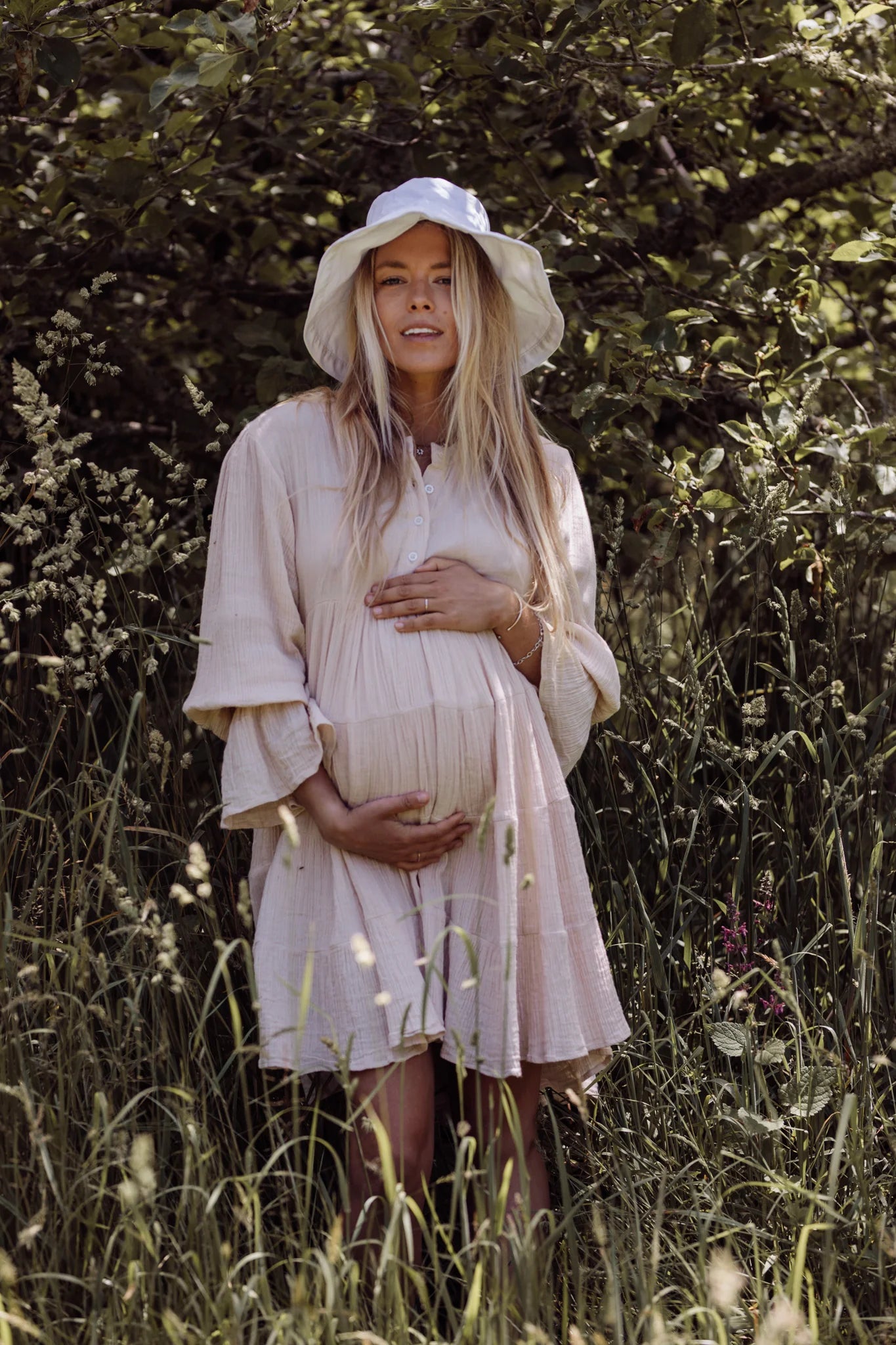 Lilou Cora Maternity Dress Beige/Cream
