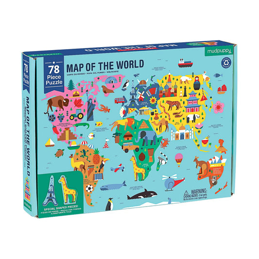 Map of the World Geography Puzzle (78pc)
