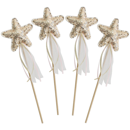 Sequin Star Wand - Gold