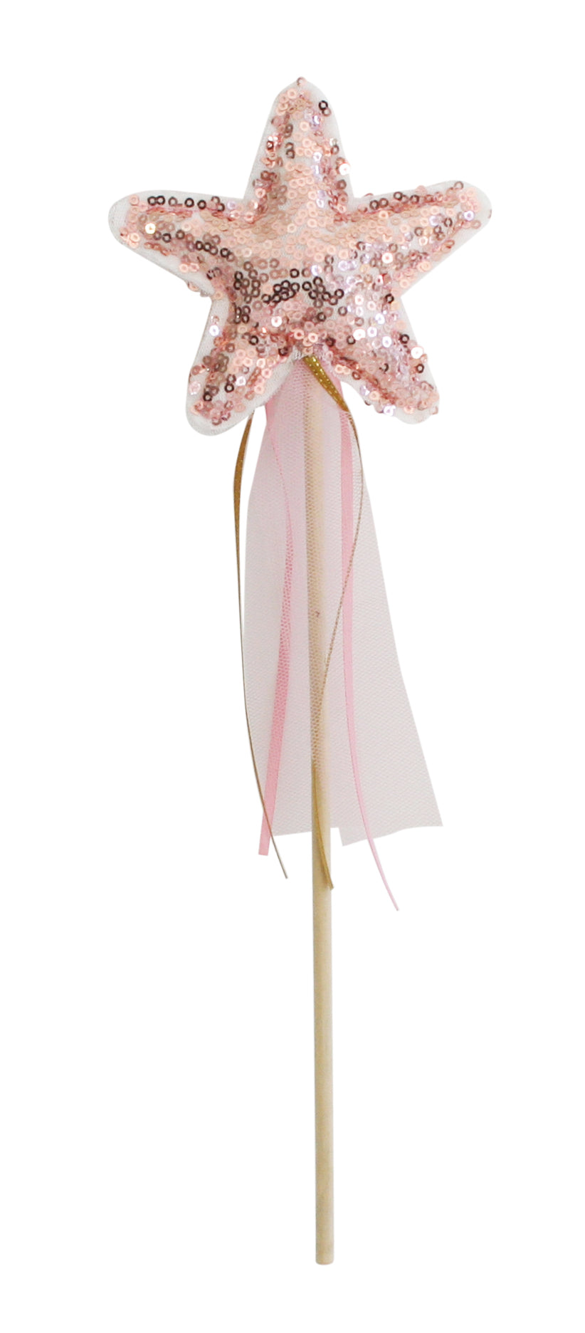 Sequin Star Wand - Rose Gold