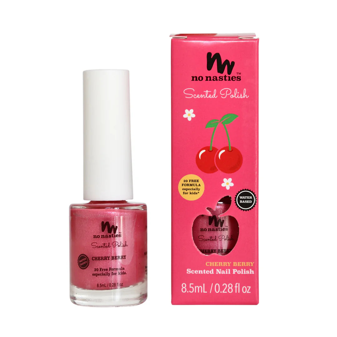 Scented Kids Nail Polish - Cherry Berry - Bright Pink