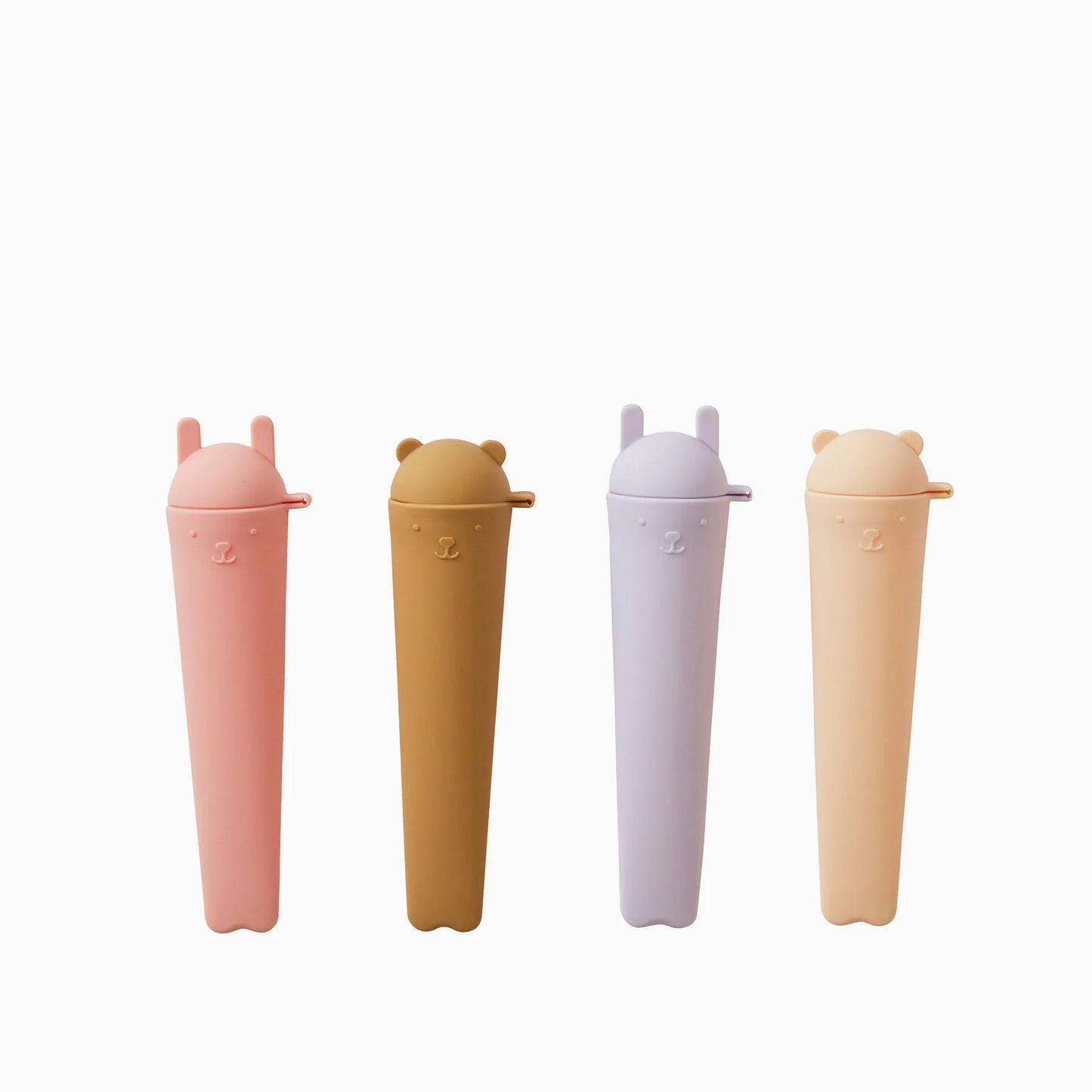 Ninka & Teddy Ice Pops - Set of 4 - Vanilla/Coral