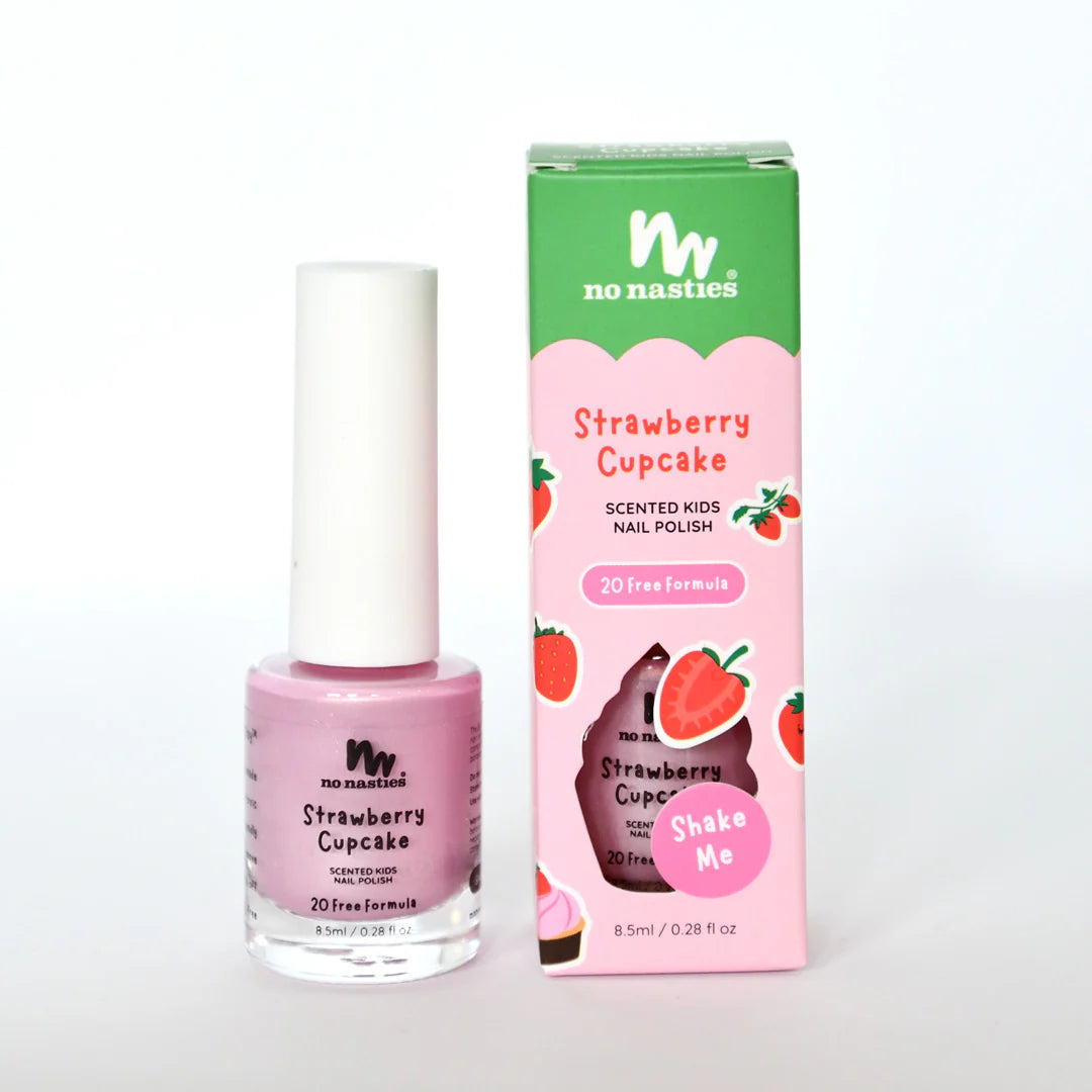 Scented Kids Nail Polish - Strawberry Cupcake - Pastel Pink