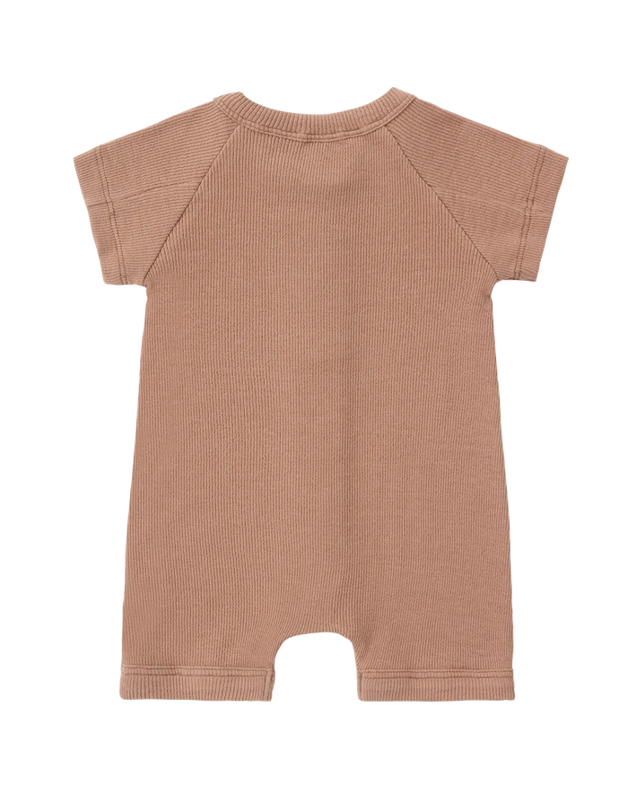 Snap Romper - Terracotta