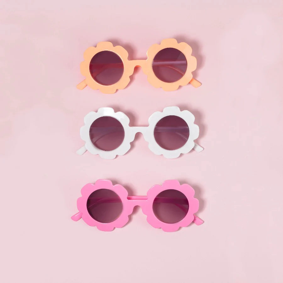 Flower Fun Sunglasses - Summer Peach