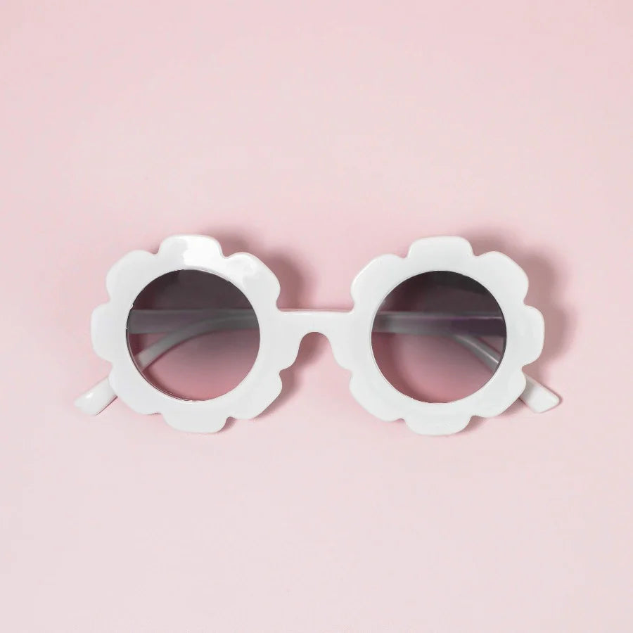 Flower Fun Sunglasses - Classic White