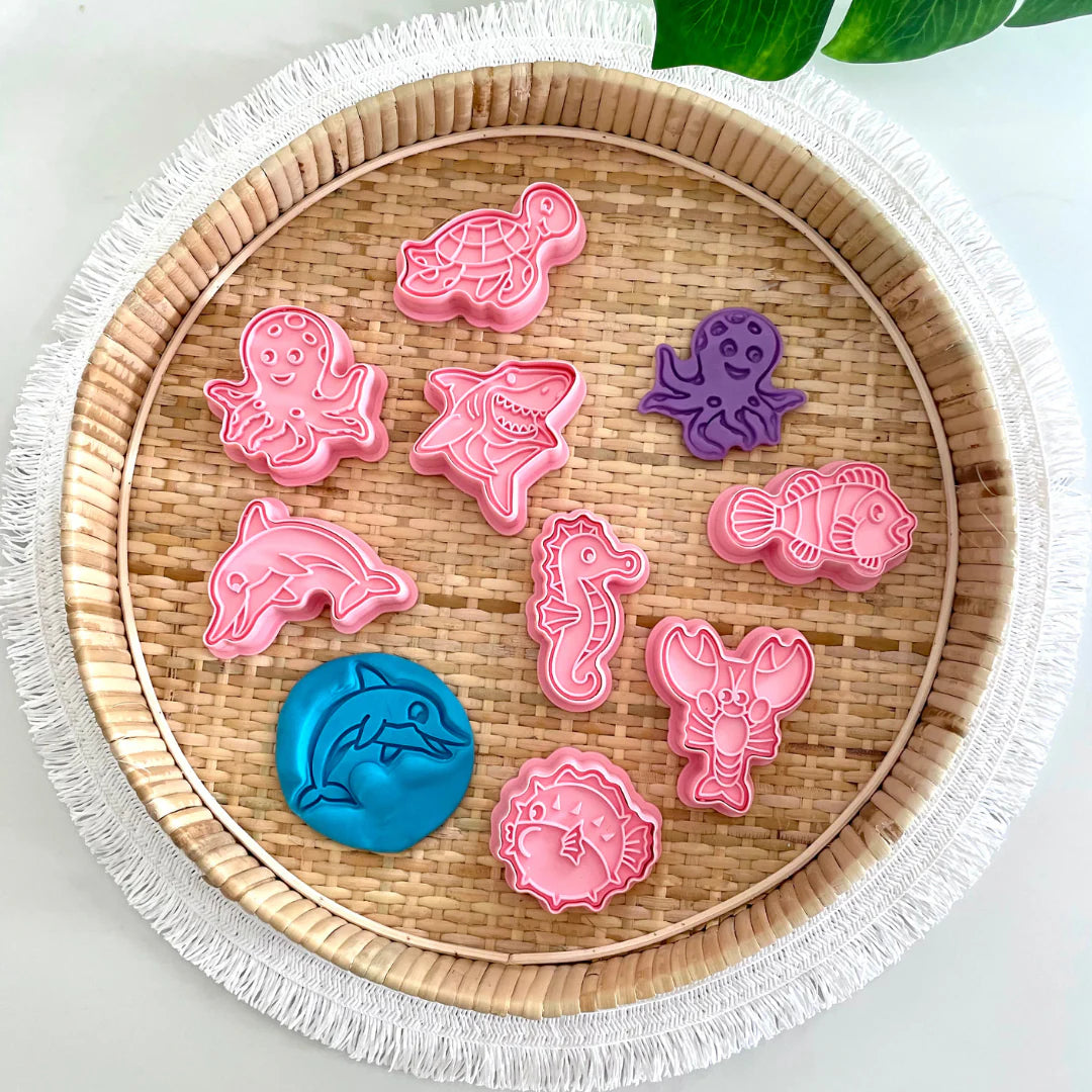 Wild Dough Stamper & Cutter Set - Sea Life