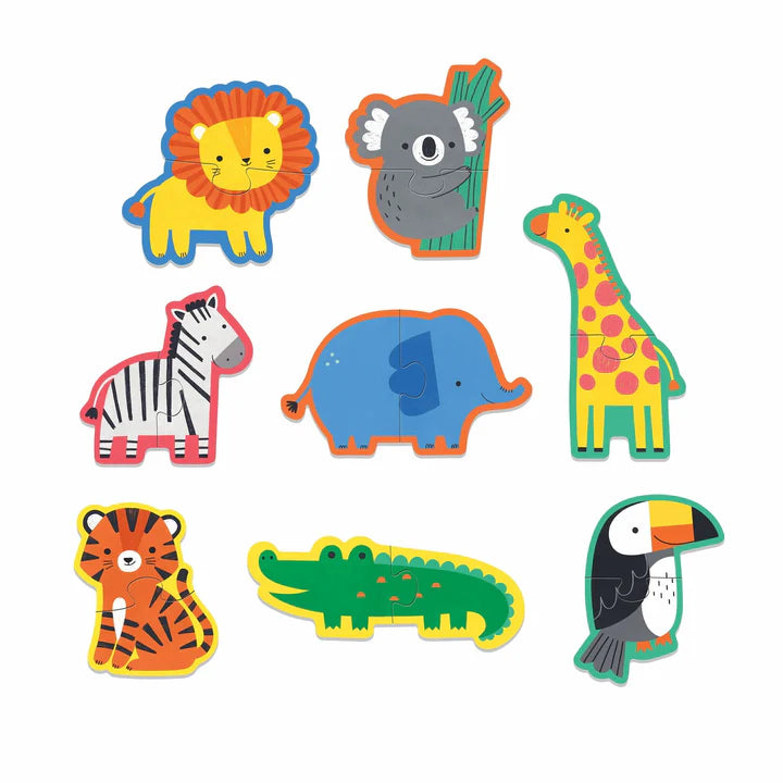 My First Puzzles - 2 Piece - Happy Animals