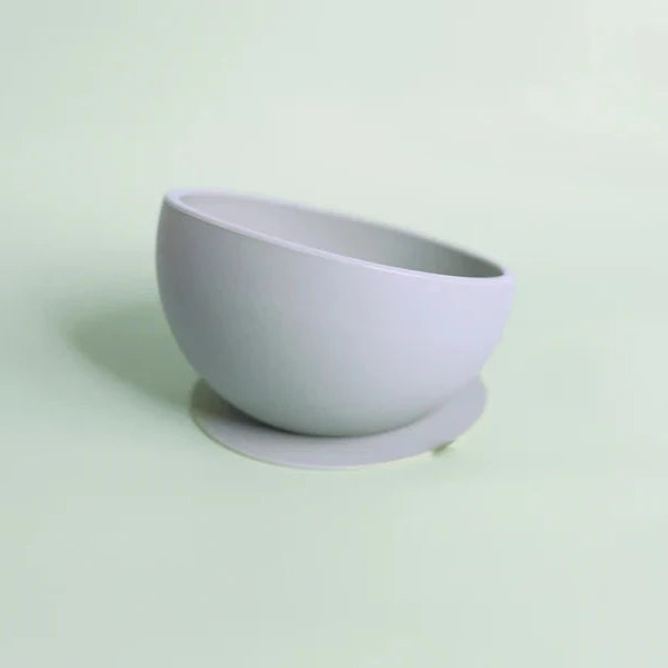 Silicone Scooped Suction Bowl - Sky