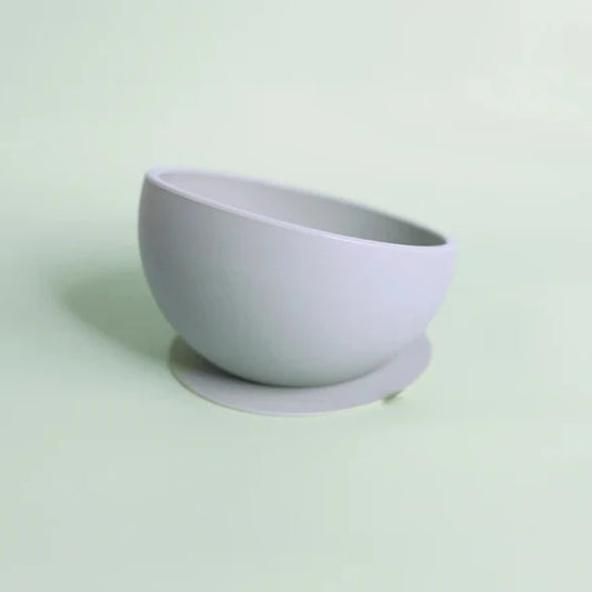 Silicone Scooped Suction Bowl - Sky