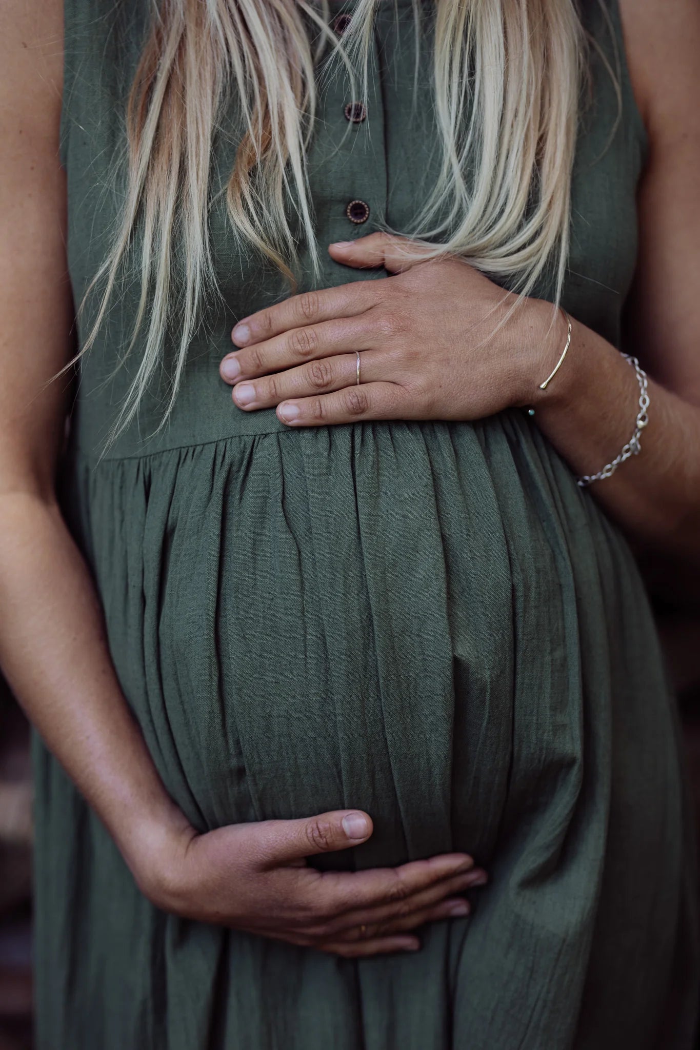 Sienna Dress - Moss Green