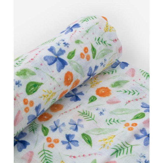 Cotton Muslin Swaddle - Mountain Bloom