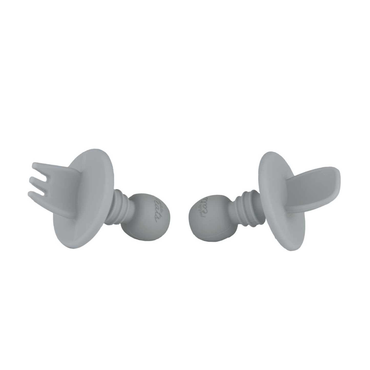 Silicone Baby Cutlery - Pewter