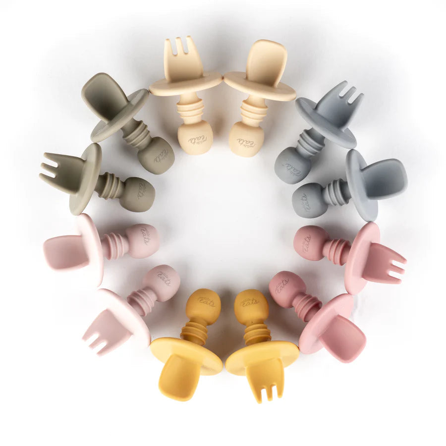 Silicone Baby Cutlery - Sand