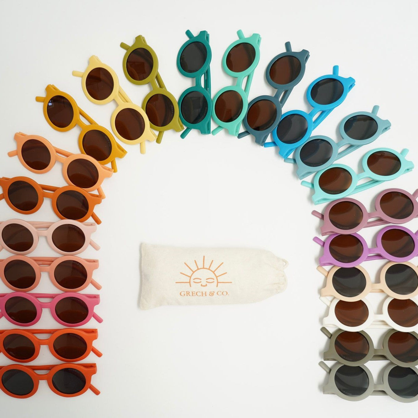 Round Sunglasses - Bubble Gum