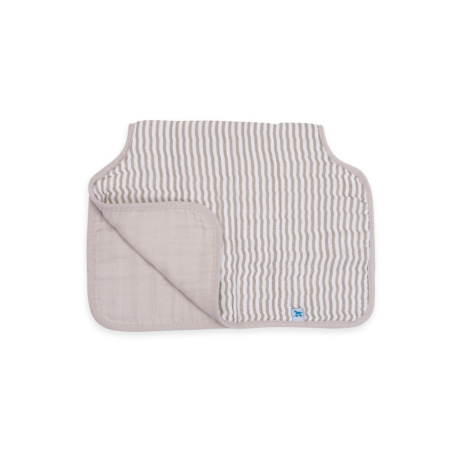 Muslin Burp Cloth - Grey Stripe