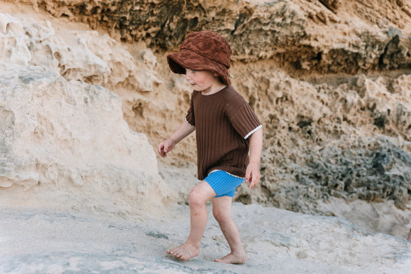 Ribbed Bike Short - Ocean