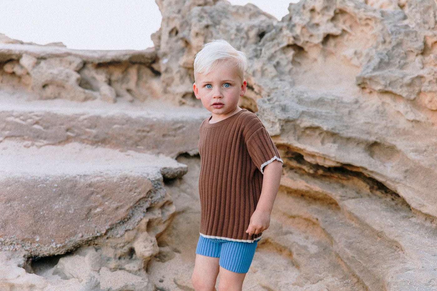 Ribbed Bike Short - Ocean