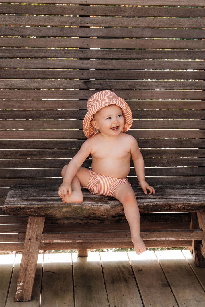 Mesa Swim Trunks - Mandarin Stripe