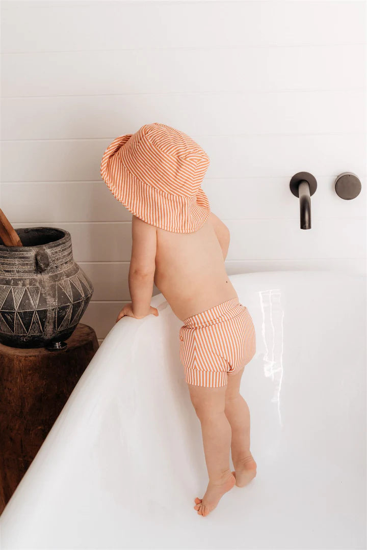 Mesa Swim Trunks - Mandarin Stripe
