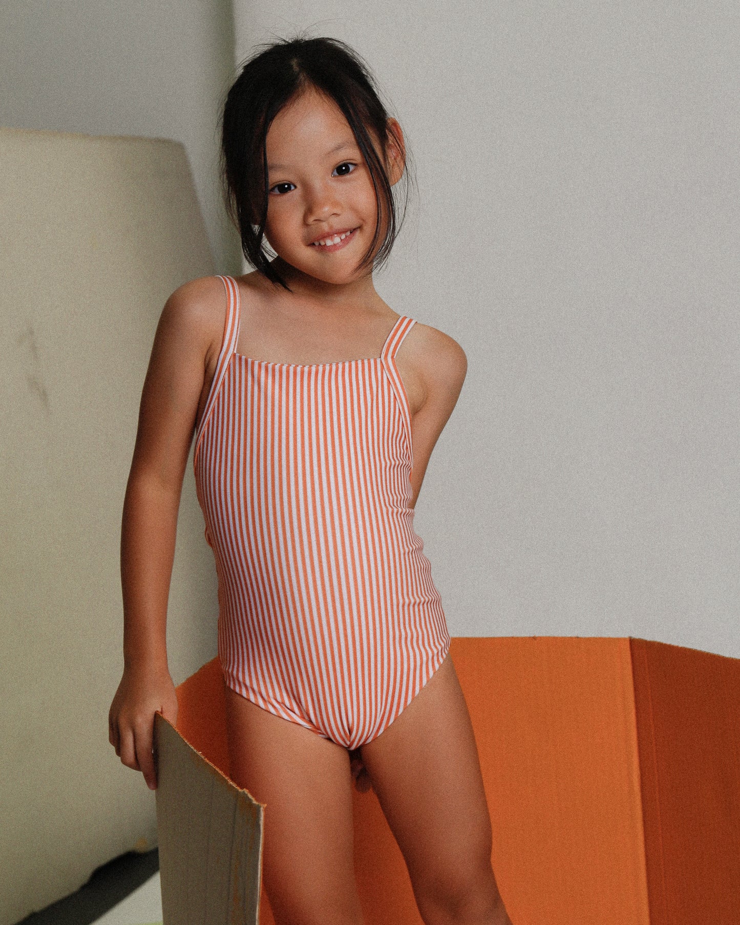 Mara One Piece - Mandarin Stripe