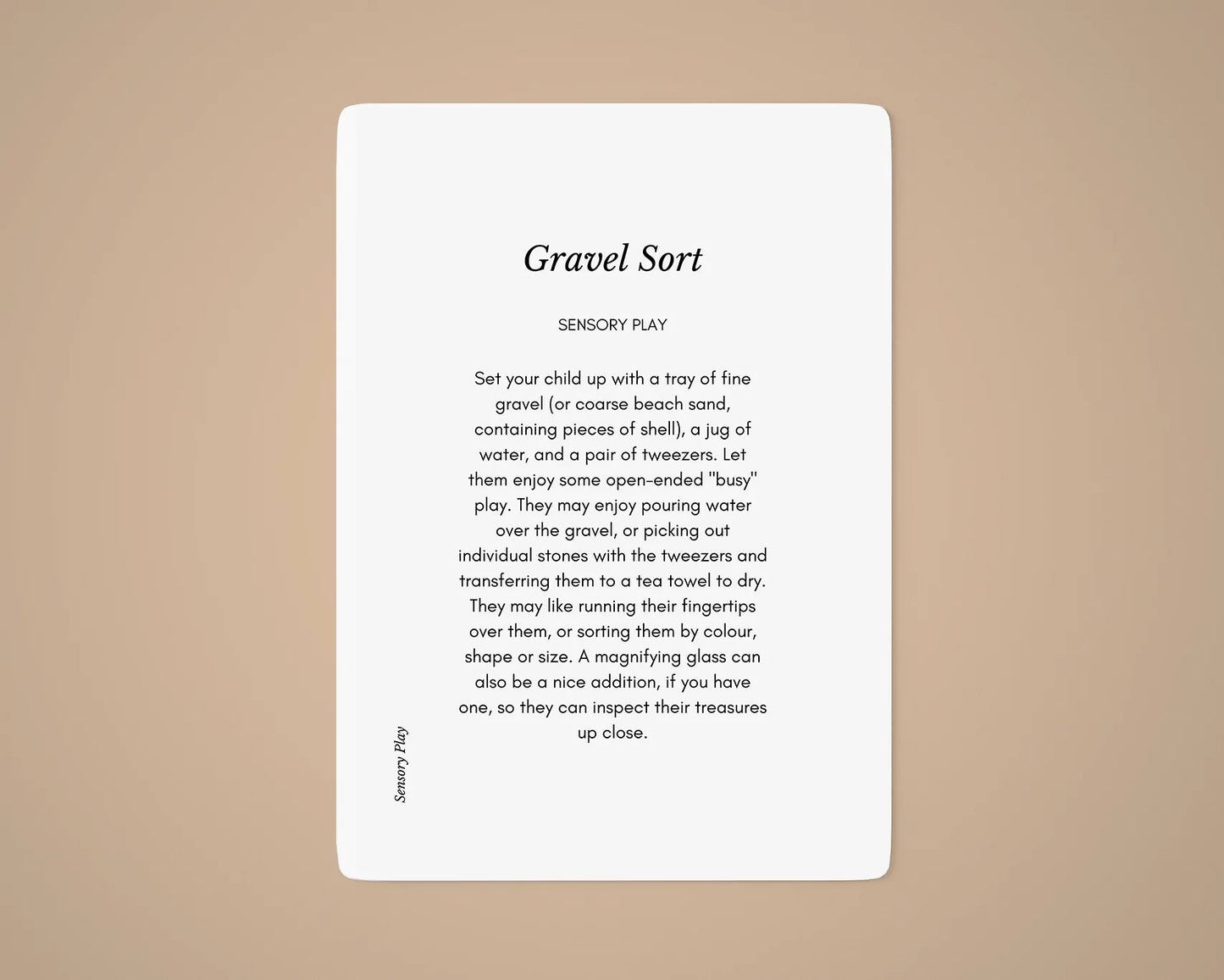 Card Deck: The Kinder Years (3-5 Years)