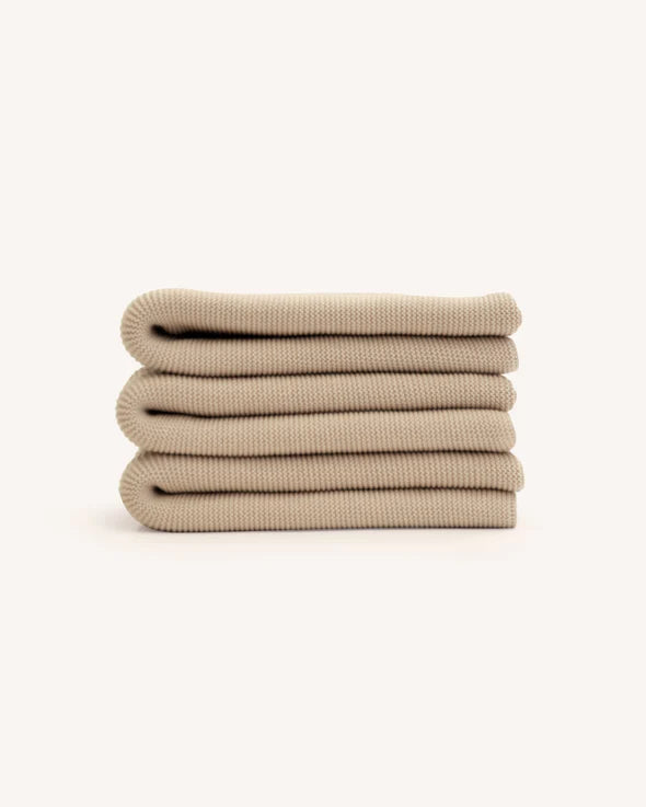 100% Merino Bassinet Blanket - Oat
