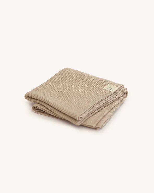 100% Merino Bassinet Blanket - Oat