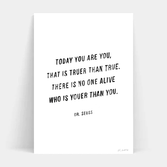 You Are You Print - A4 (Unframed)