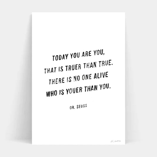 You Are You Print - A4 (Unframed)