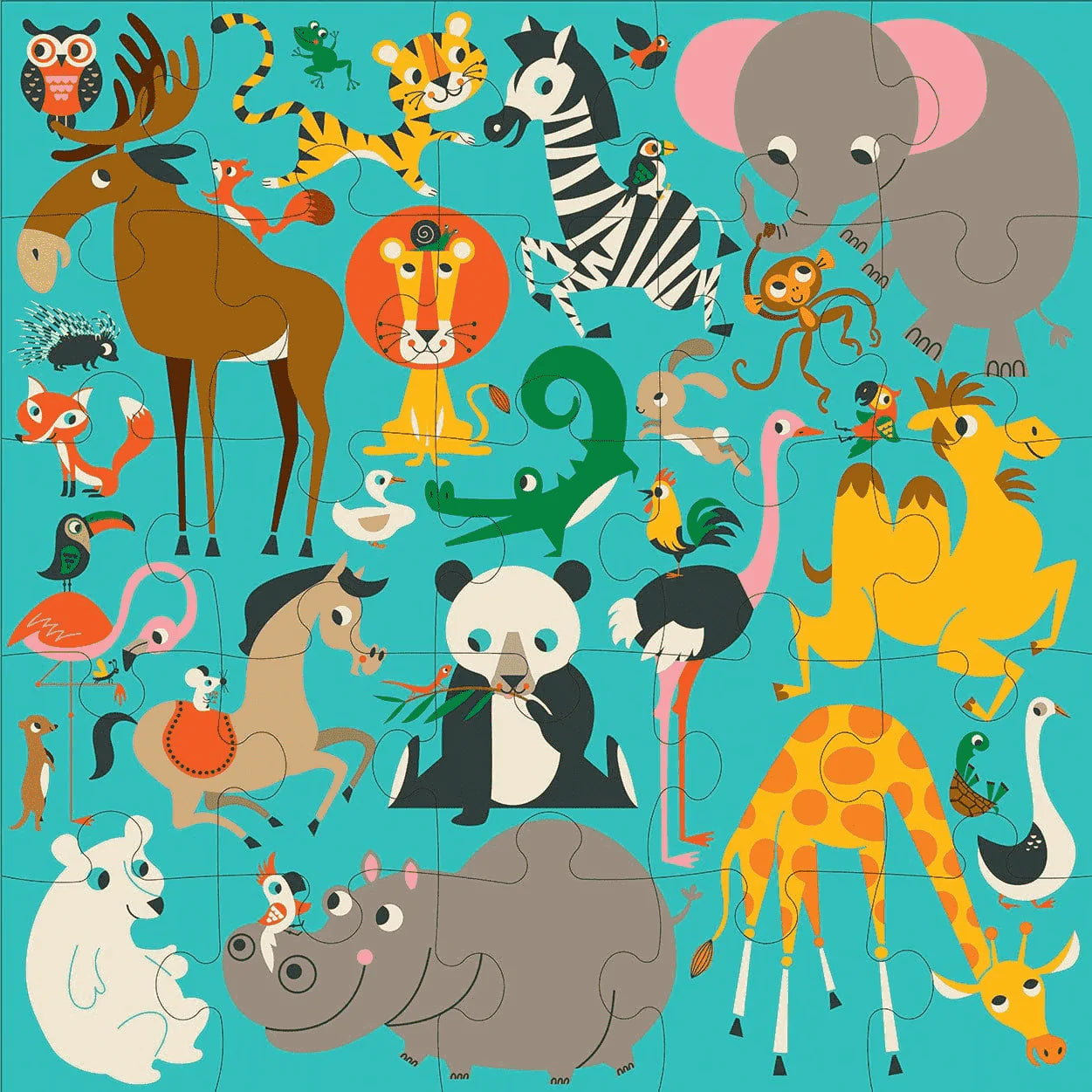Jumbo Puzzle (25pc) - Animals of the World