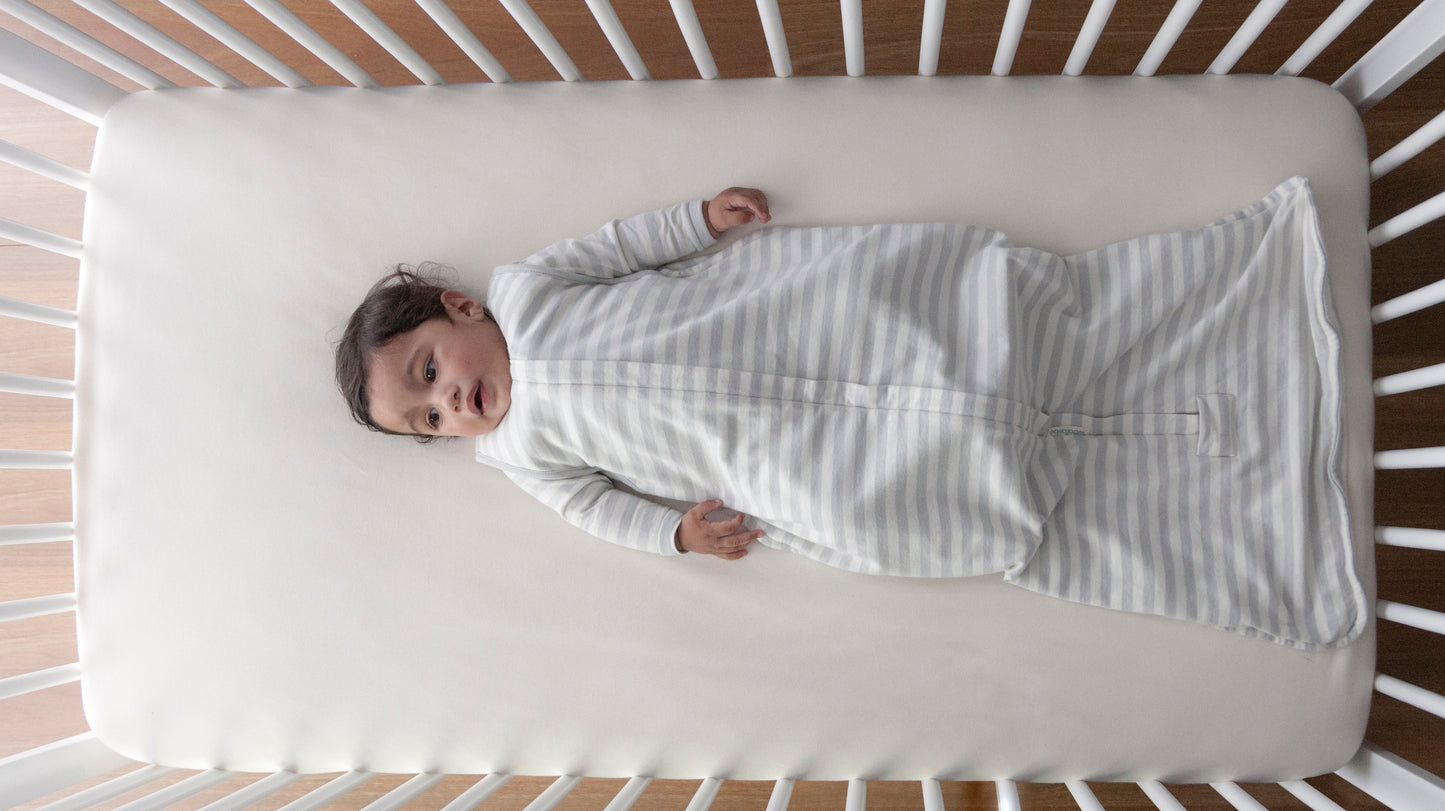 3 Seasons Front Zip Merino/Organic Cotton Sleeping Bag - Pebble