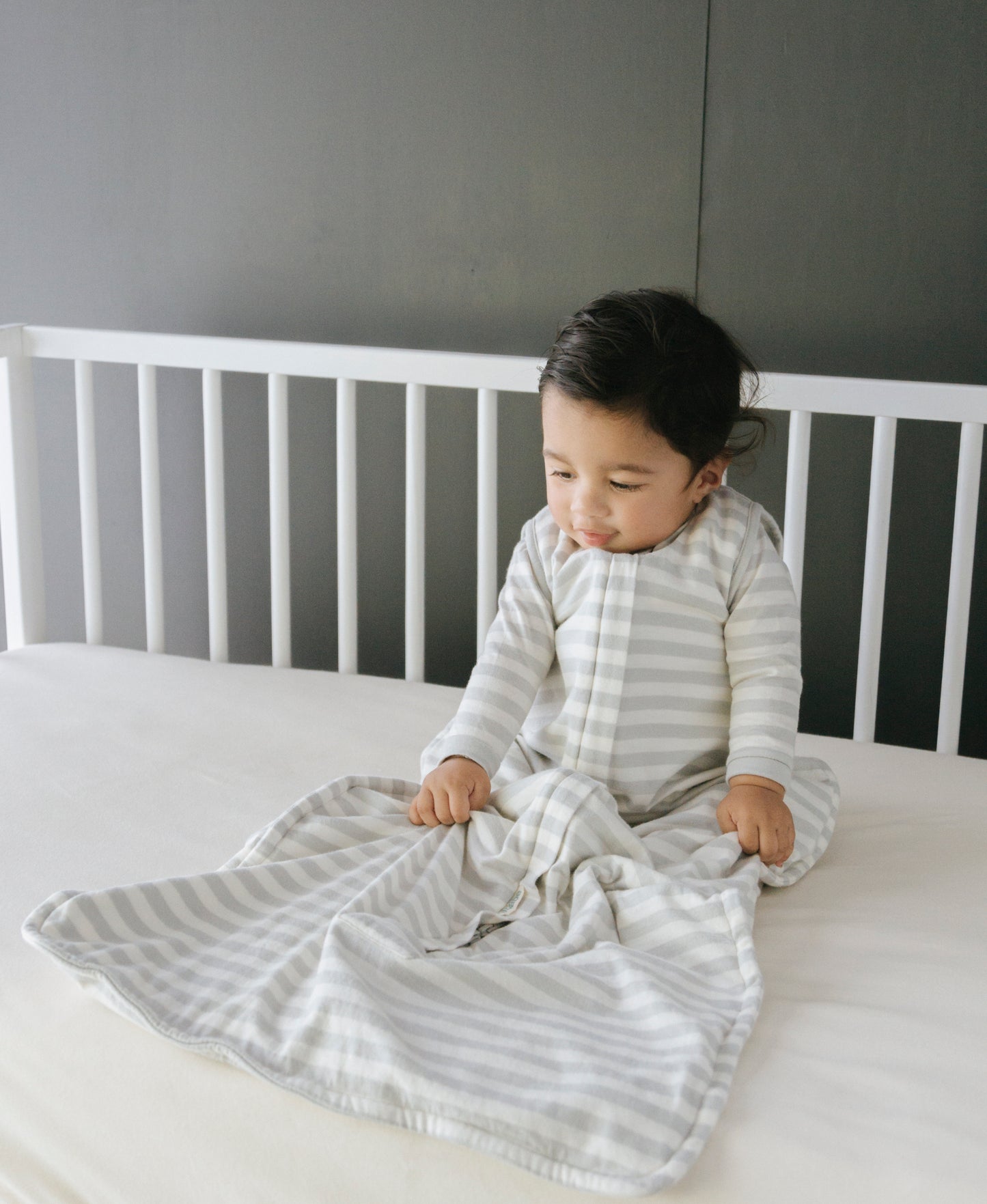 3 Seasons Front Zip Merino/Organic Cotton Sleeping Bag - Pebble