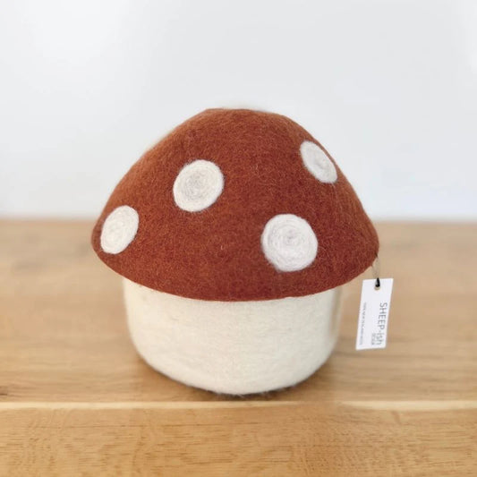 Toadstool Trinket Box - Mini - Rust