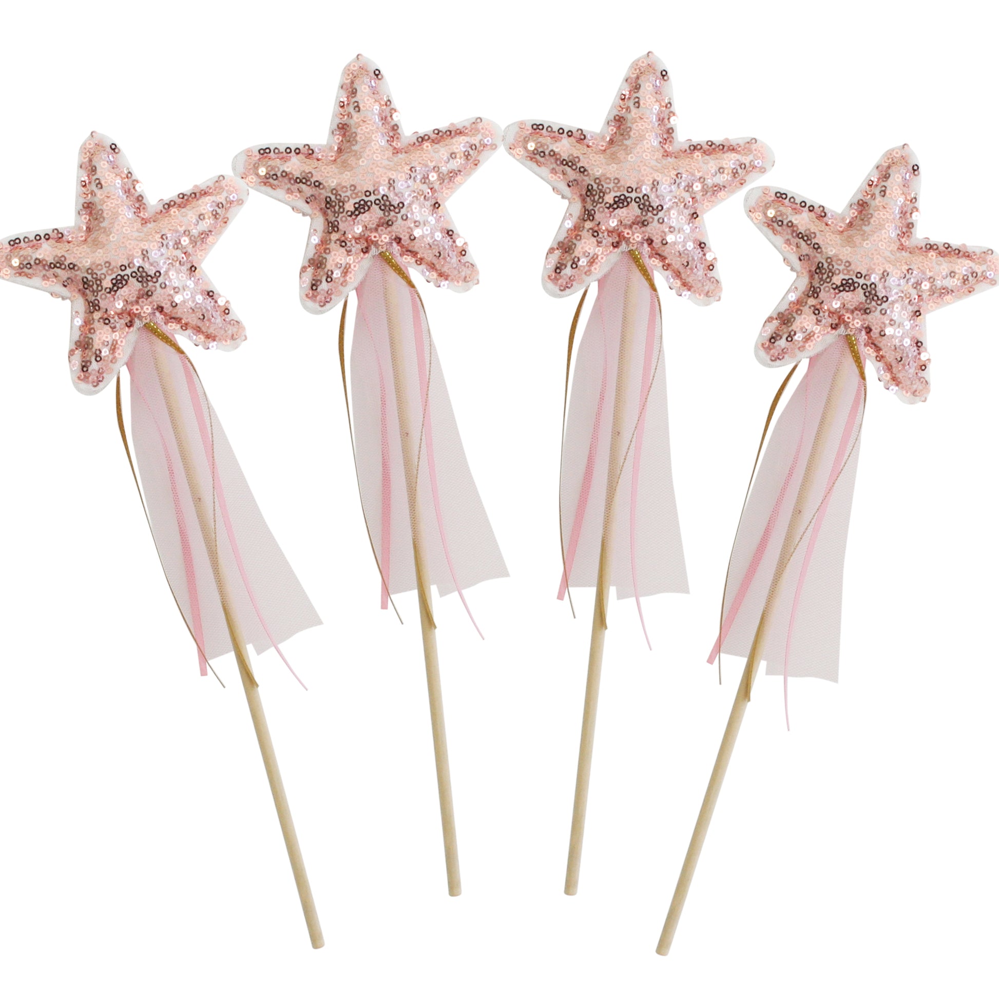 Alimrose Sequin Star Wand - Rose Gold
