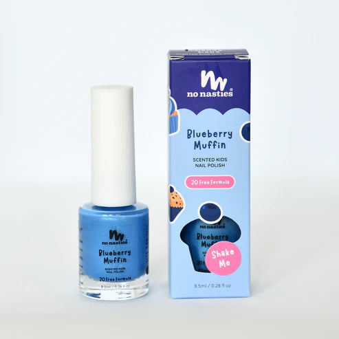 Scented Kids Nail Polish - Blueberry Muffin - Blue
